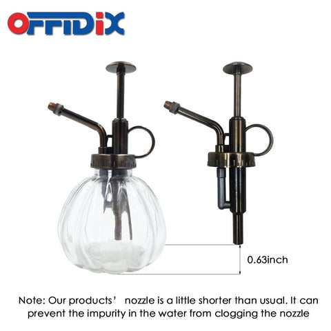 OFFIDIX etiqueta y contenido visible en vidrio para controlar el nivel de agua