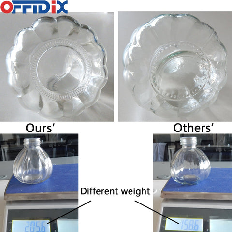 OFFIDIX grosor del cristal para mayor resistencia y aspecto limpio y duradero