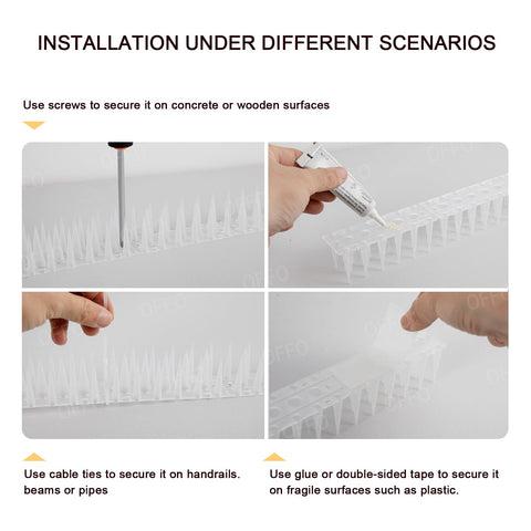 OFFO picos etiqueta de material PP resistente y duradero