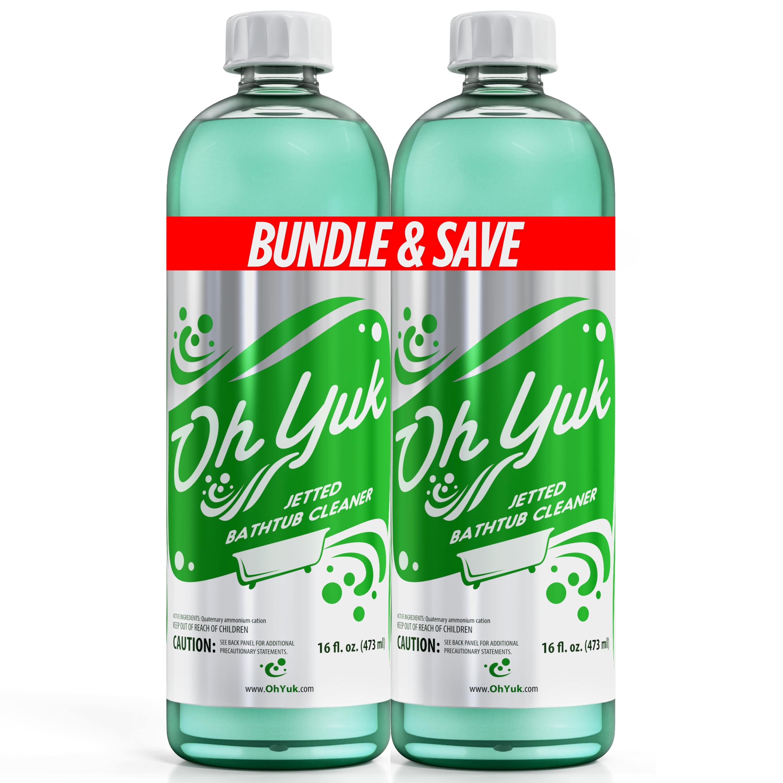 Oh Yuk frente del empaque mostrando 2 pack y beneficio limpieza profunda