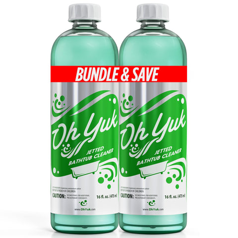 Oh Yuk frente del empaque mostrando 2 pack y beneficio limpieza profunda