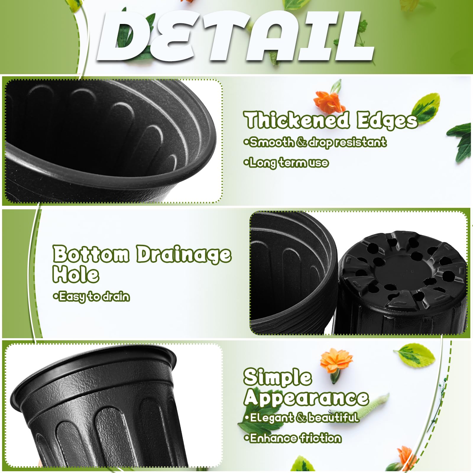 OJYUDD varias macetas apiladas para ahorrar espacio y transportar múltiples plantas