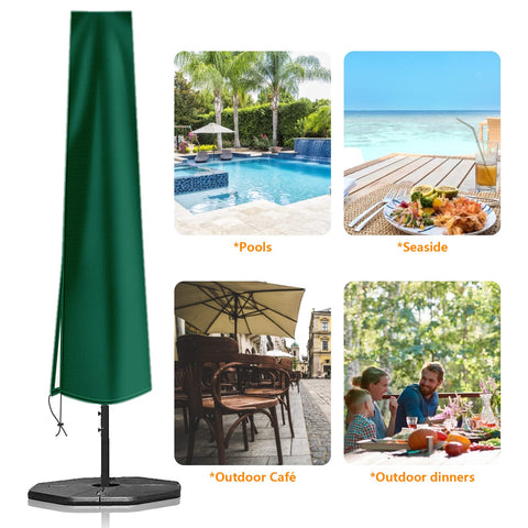 OKPOW base con cordón ajustable que asegura la funda en viento