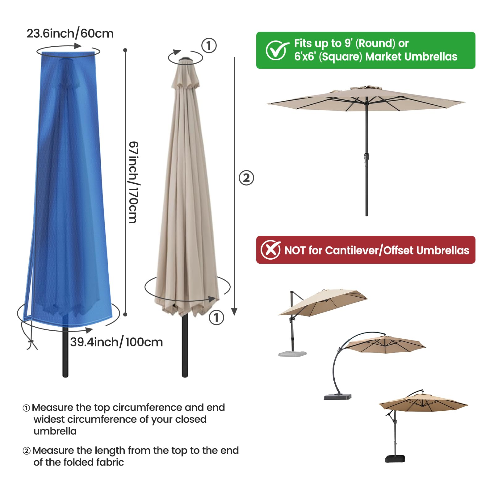 OKPOW cremallera impermeable cerrada para sellado total