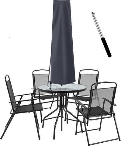OKPOW funda parasol frontal mostrando ajuste y protección