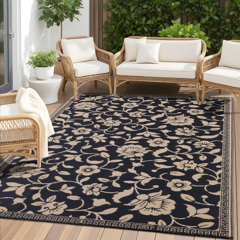 OLANLY alfombra frontal mostrando diseño floral y estilo decorativo