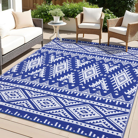 OLANLY alfombra exterior vista frontal ofrece decoración y protección