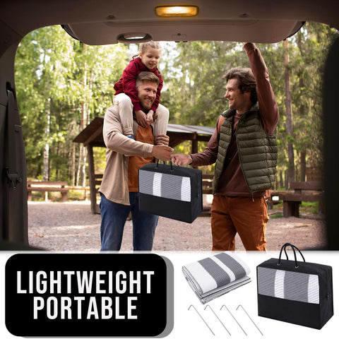 OLANLY alfombra plegada lista para transportar, ideal para picnics y camping