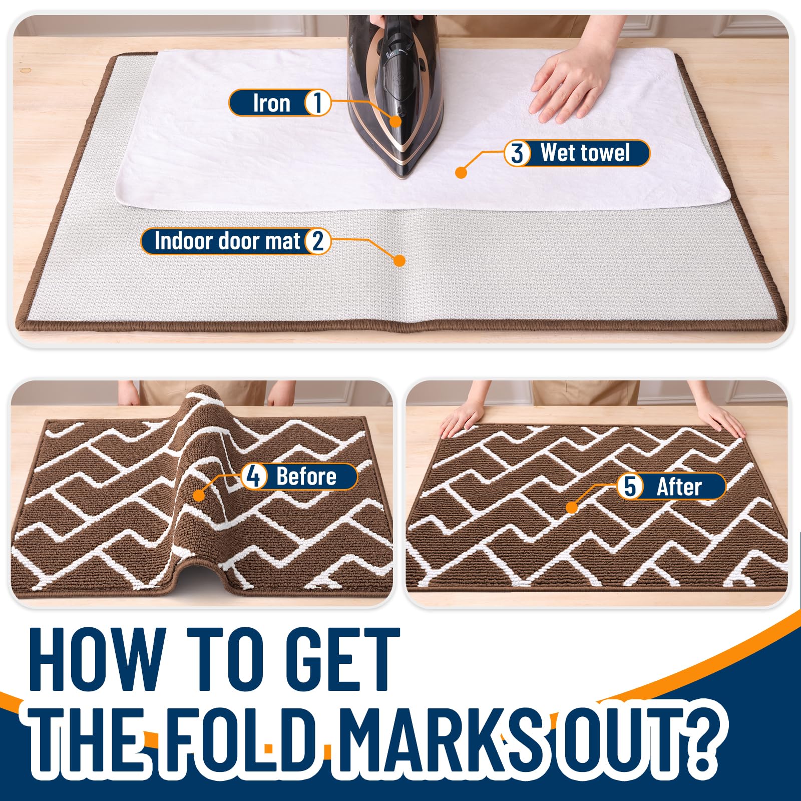 OLANLY patrón geométrico en primer plano aportando estilo moderno