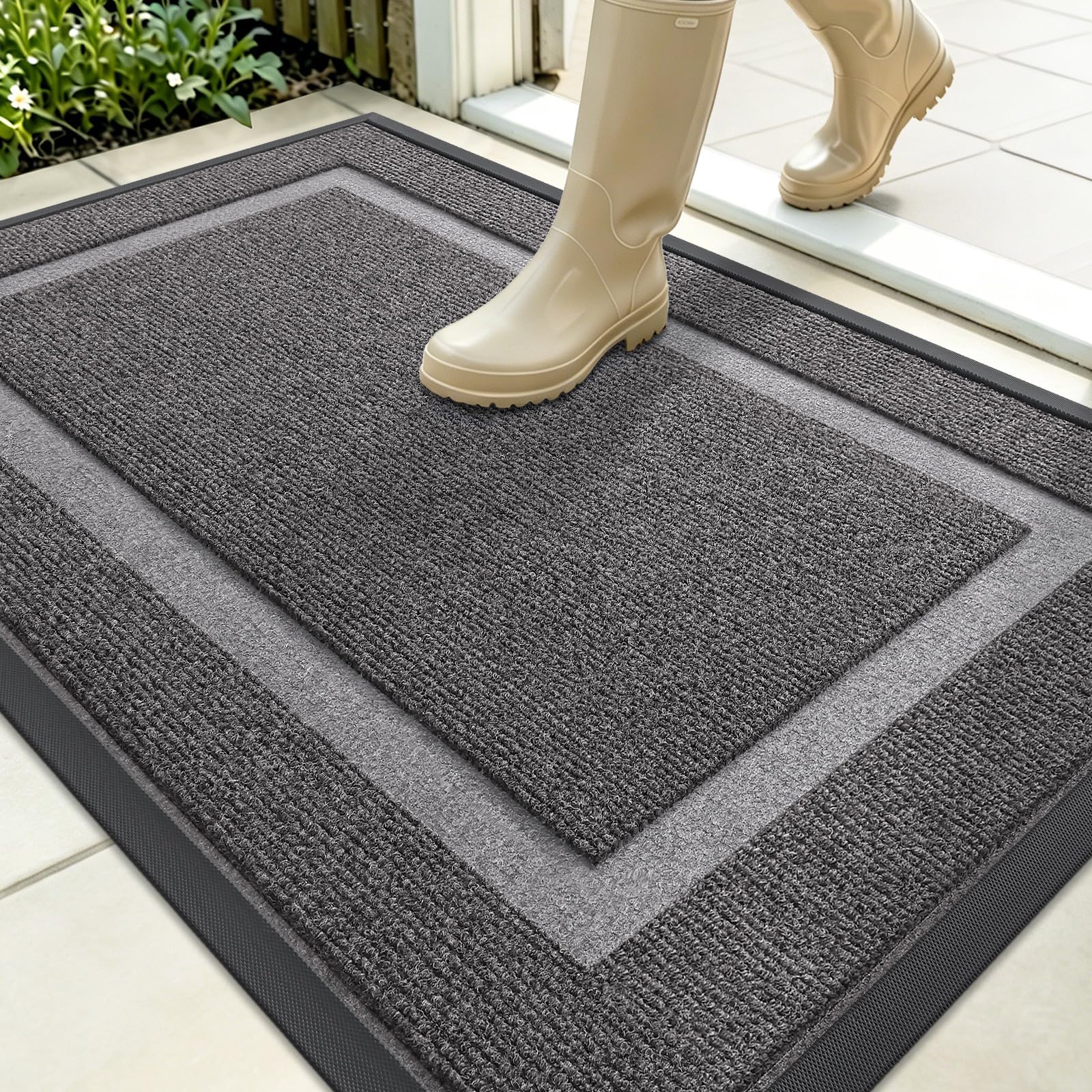 OLANLY felpudo frontal 35x23 muestra apariencia limpia y duradera