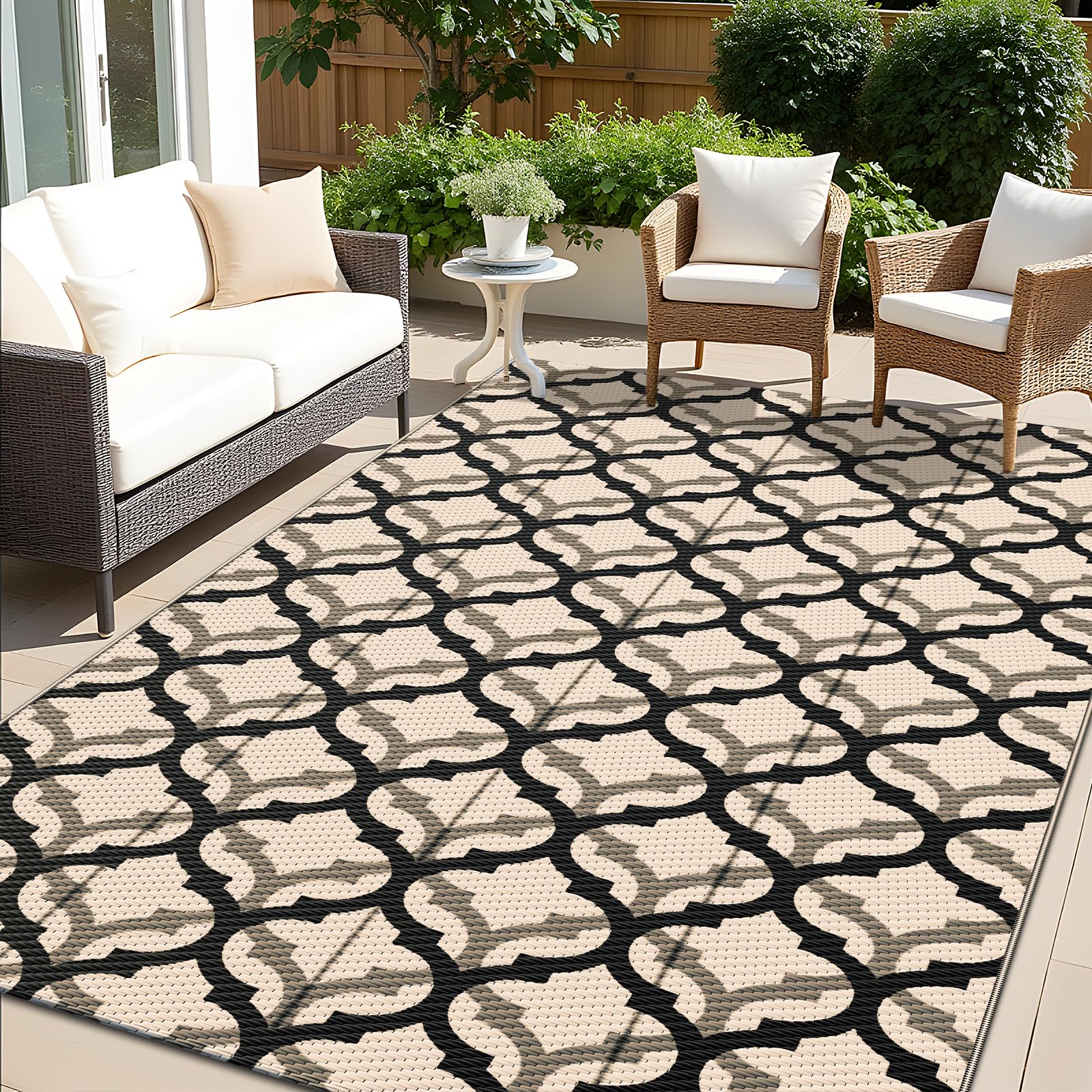 OLANLY alfombra frontal 5x8 ft aspecto elegante y resistente