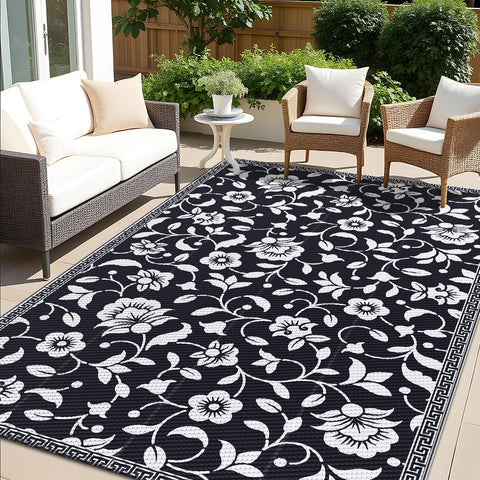 OLANLY alfombra frontal mostrando patrón floral y atractivo estético