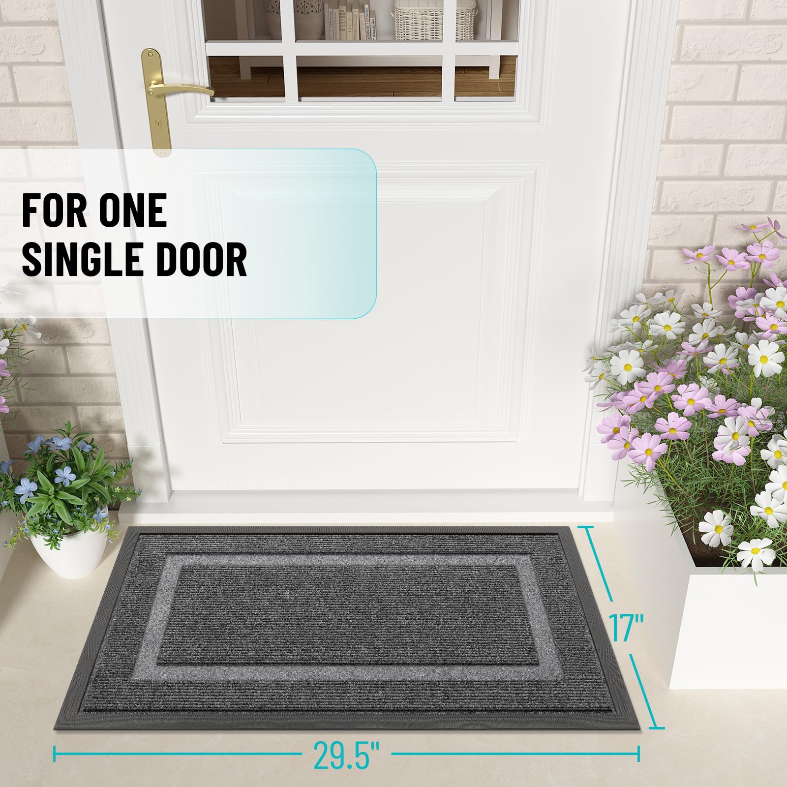 OLANLY respaldo de caucho natural que evita el deslizamiento