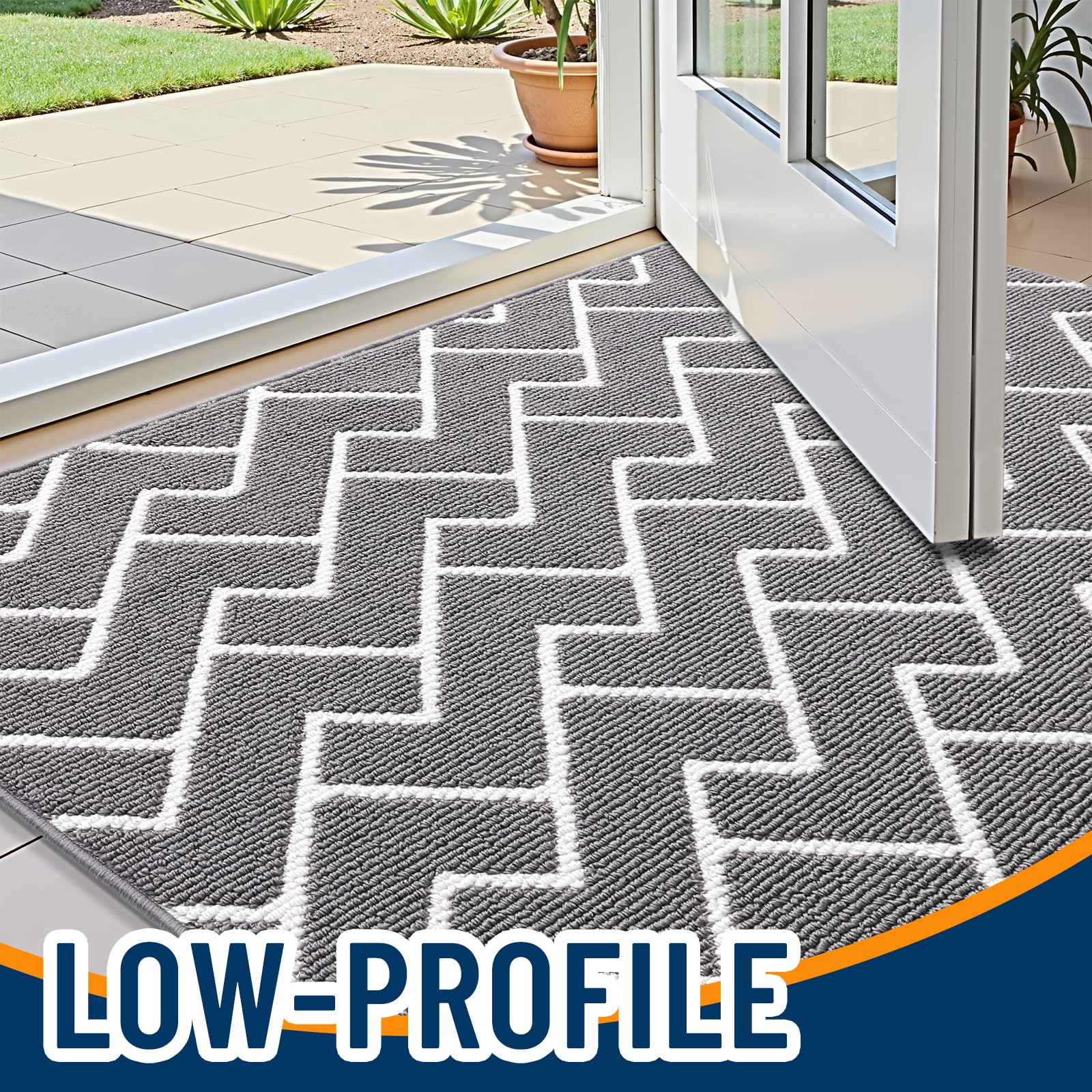 OLANLY detalle del respaldo TPR antideslizante que fija el felpudo