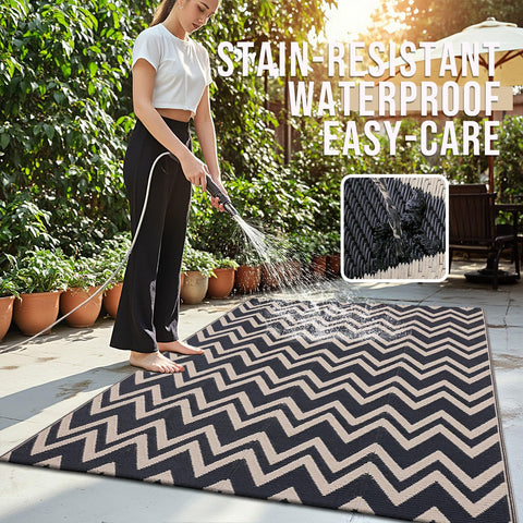 OLANLY reversible muestra ambas caras con chevron versátil