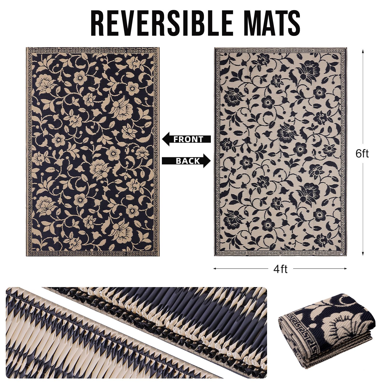 OLANLY detalle de tejido de paja plástica que aporta comodidad duradera