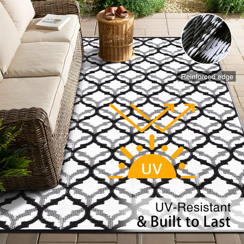 OLANLY alfombra en patio con muebles demostrando estilo durable