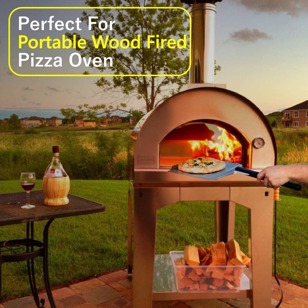 Old Potters trozos dentro de mini horno de pizza demostrando calor estable
