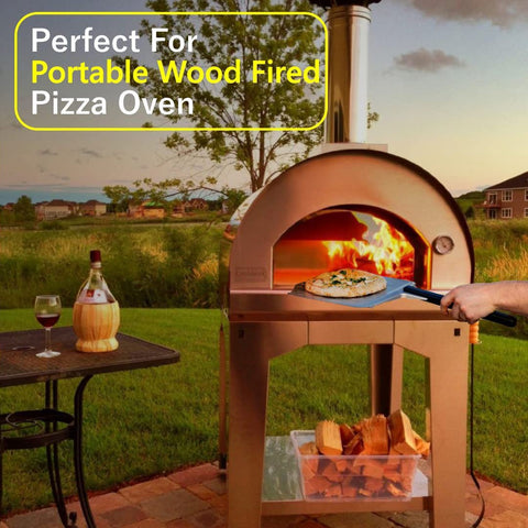 Old Potters trozos dentro de mini horno de pizza demostrando calor estable