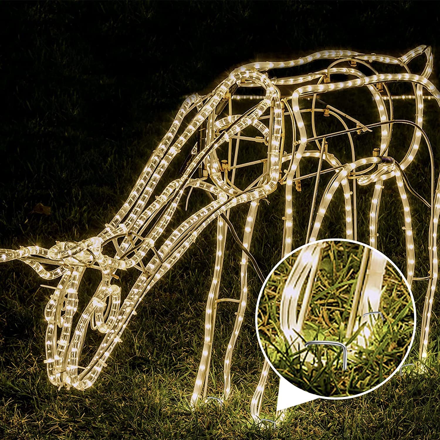 Oligei ambiente de jardín con grapas uso decorativo y funcional