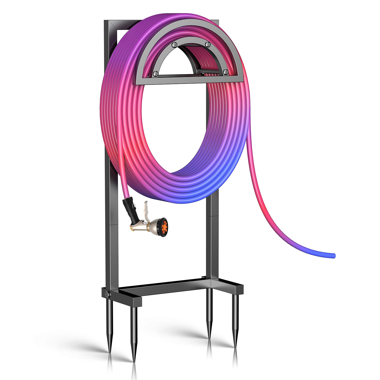 OLV soporte frente mostrando arco amplio y capacidad hasta 150 ft