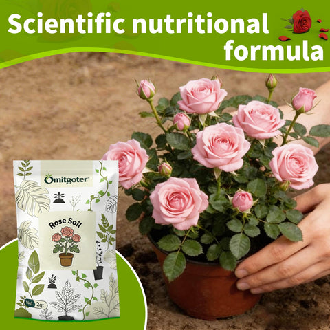 Omitgoter plantando una rosa ilustrando uso inmediato y facilidad