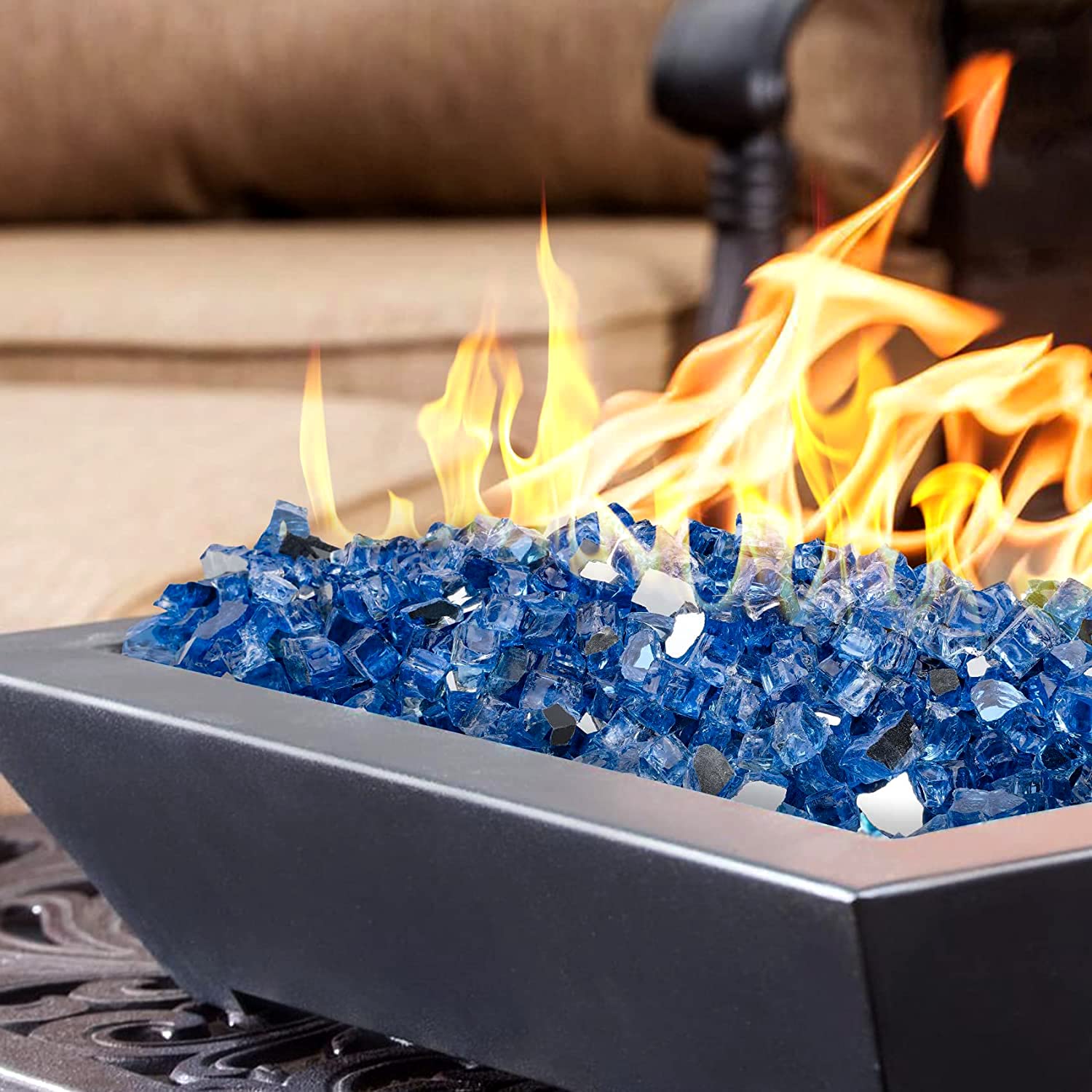 OnlyFire comparación de tamaño con mano para escala y control fácil