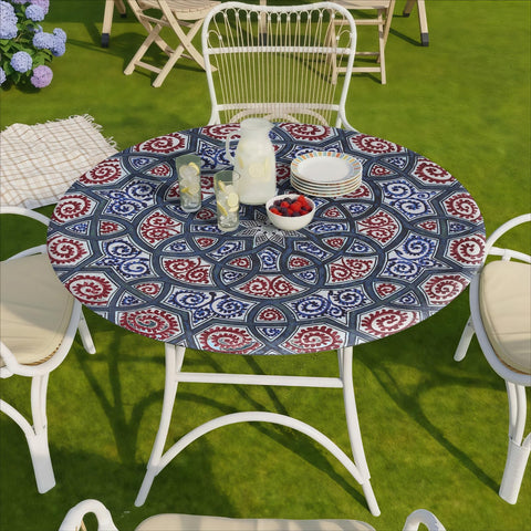 opstellen estampado vivo que realza la decoración de la mesa