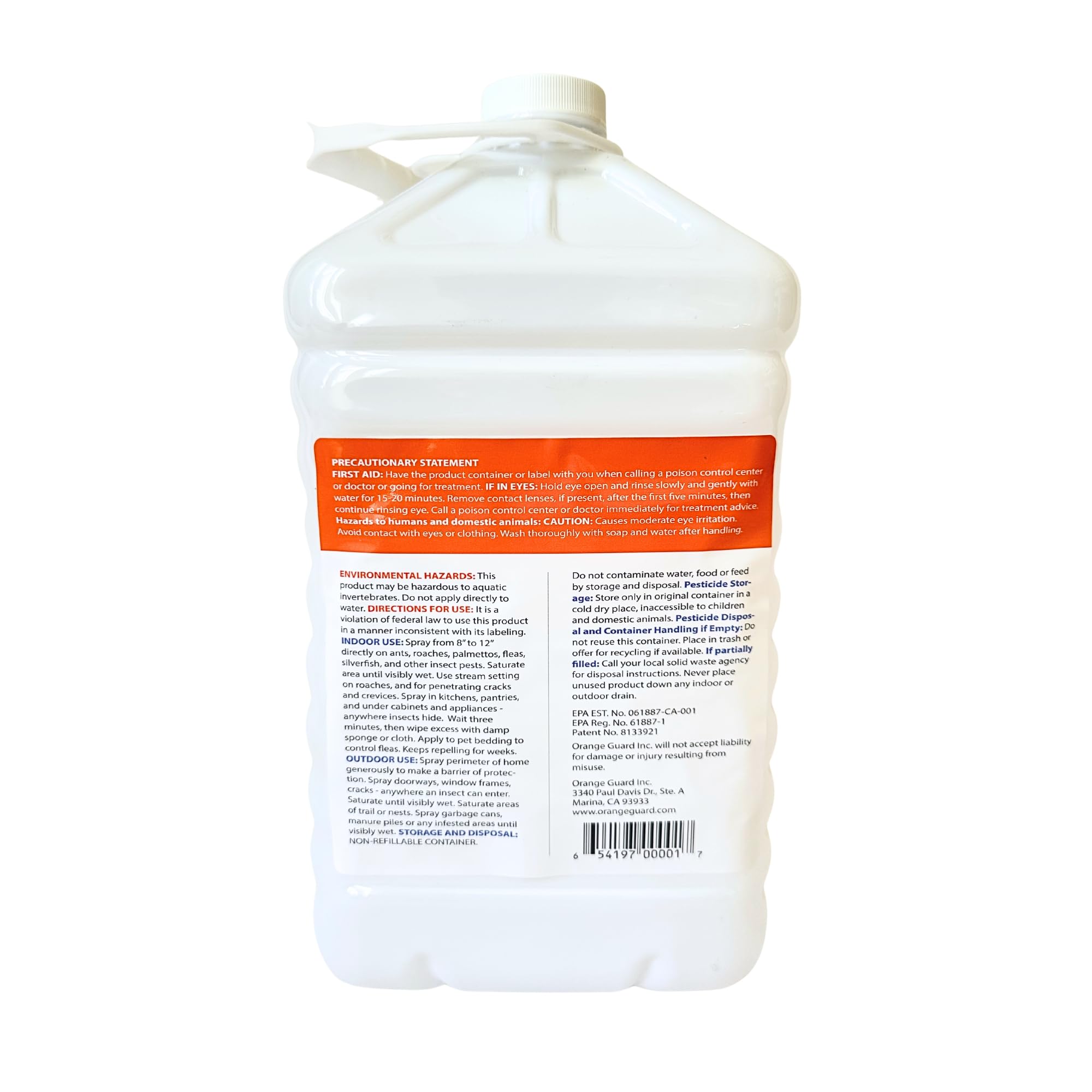 ORANGE GUARD aplicado en zócalo interior para proteger contra hormigas y cucarachas