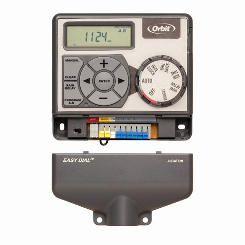 Orbit Easy Dial detalle de tornillos y terminales para conexión segura de cableado