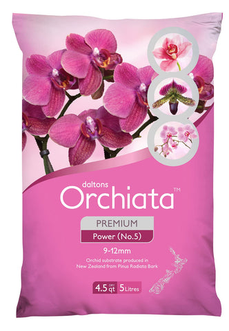 Orchiata paquete frontal mostrando el producto y su volumen para repotado