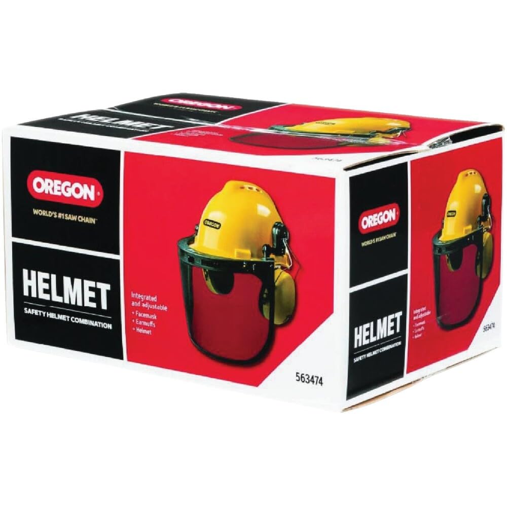 Oregon casco comparado en escala para referencia de tamaño