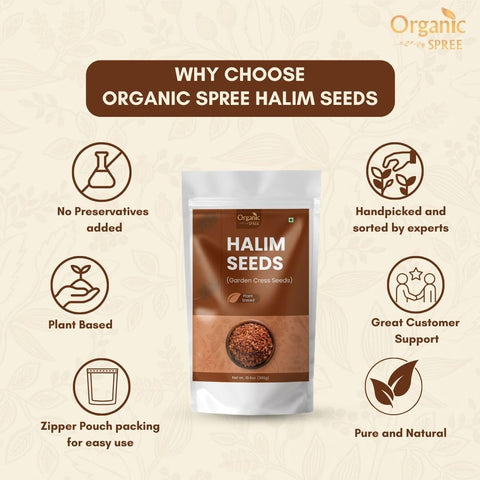 ORGANIC SPREE desayuno con semillas en plato, sugiere energía y sabor natural
