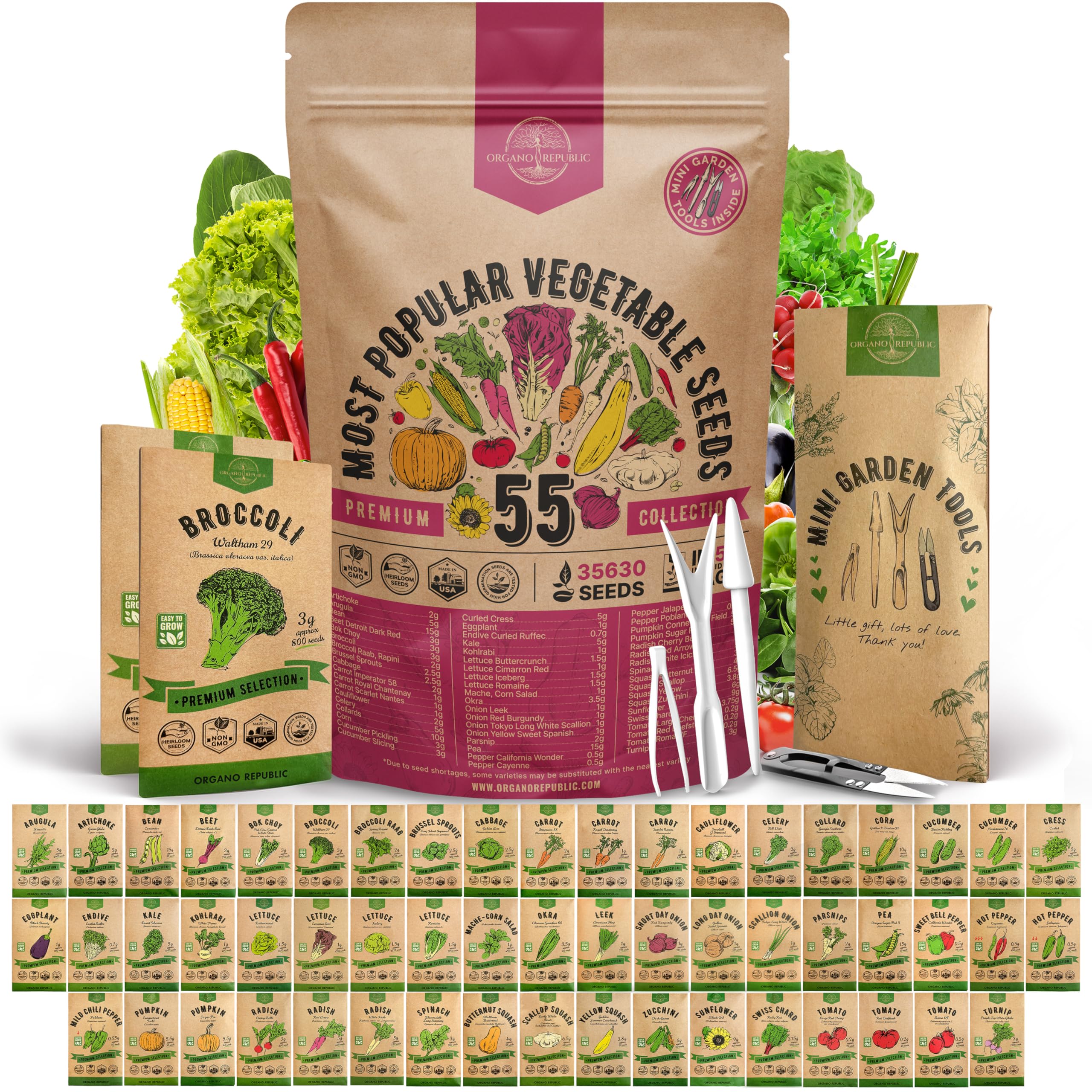 Organo Republic vista frontal del pack con sobres, muestra organización y variedad