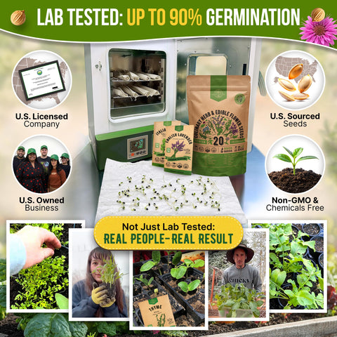Organo Republic sobres individuales detalle que facilita siembra por variedad