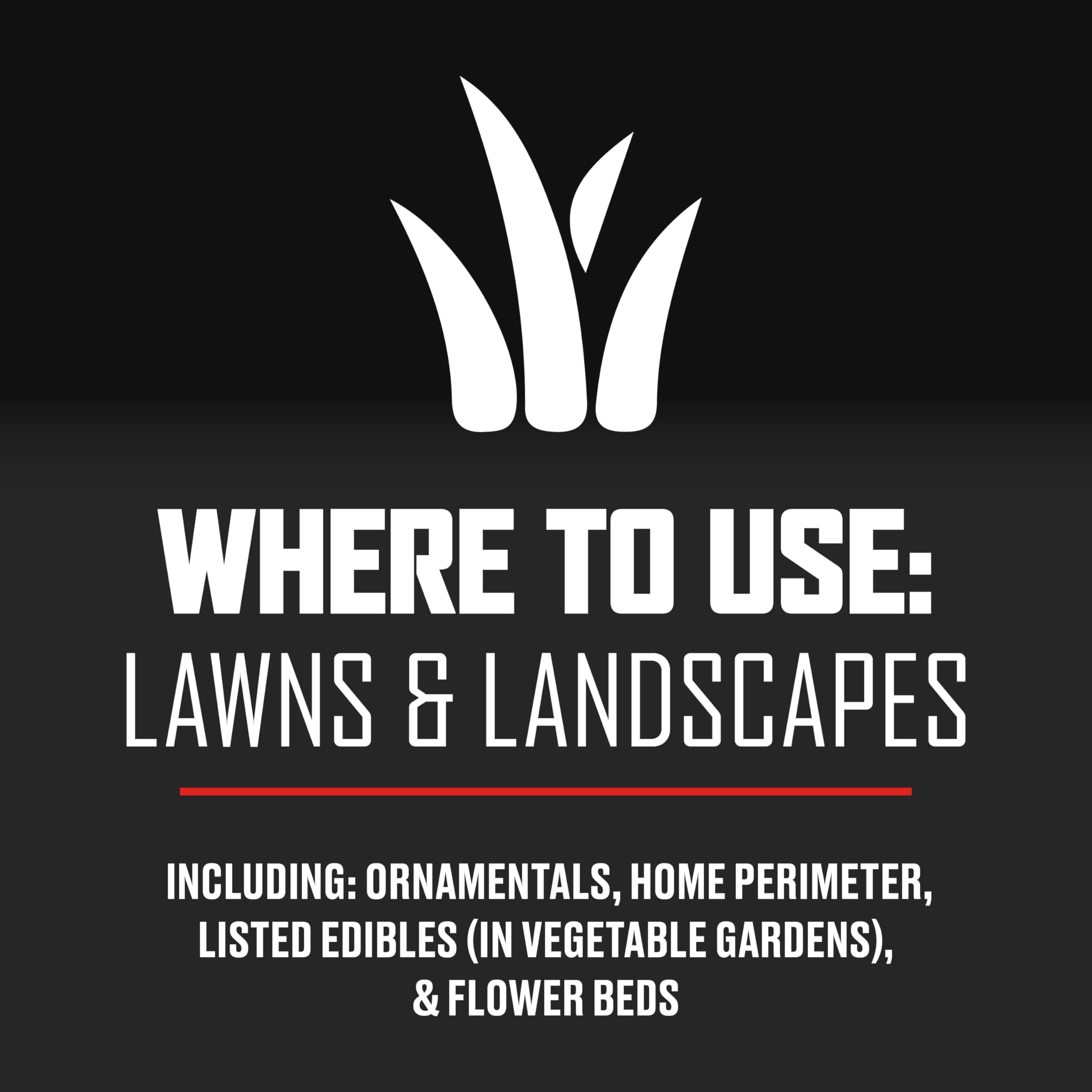 Ortho aplicado en parterre ornamental protegiendo plantas
