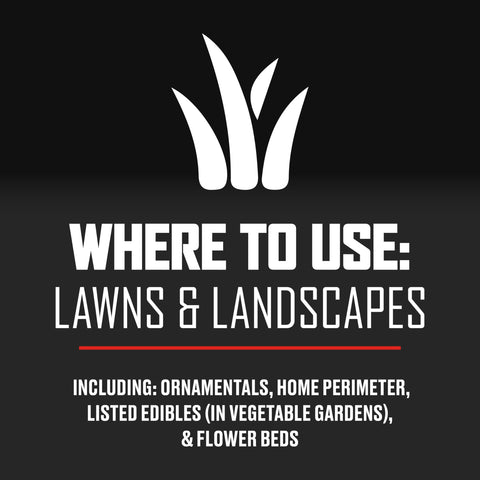 Ortho aplicado en parterre ornamental protegiendo plantas