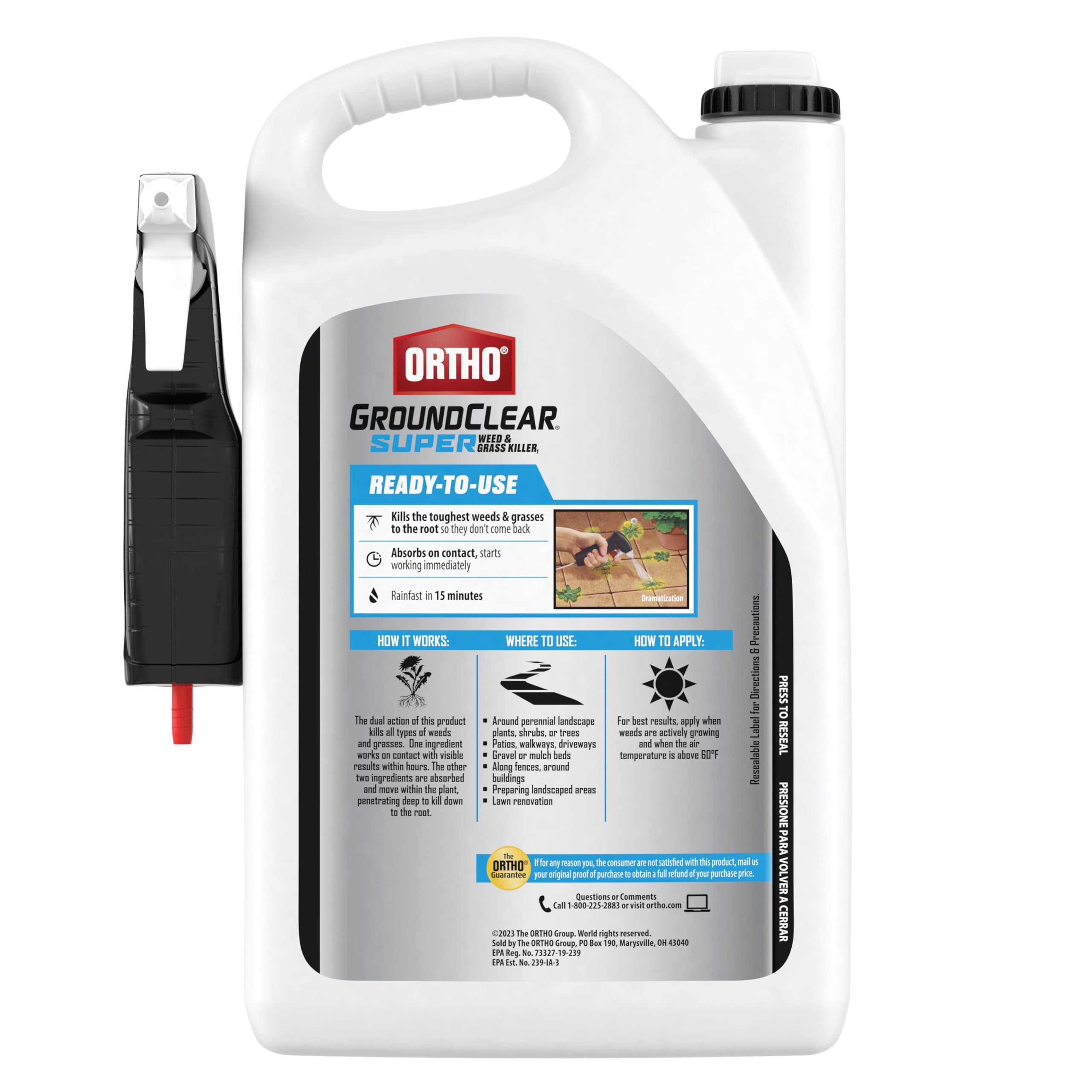 Ortho detalle del gatillo para aplicación fácil y control preciso