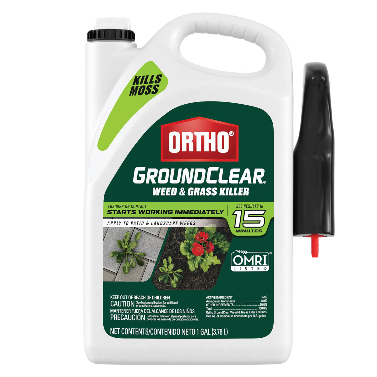 Ortho envase frontal muestra producto listo para usar y control rápido