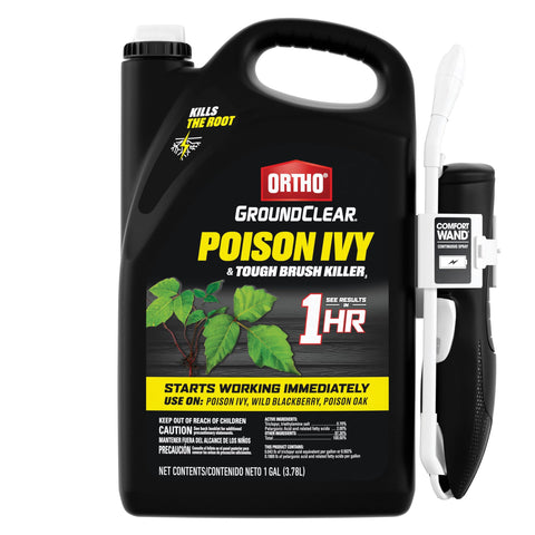 Ortho envase frontal 1 galón que muestra diseño y tamaño para control de maleza