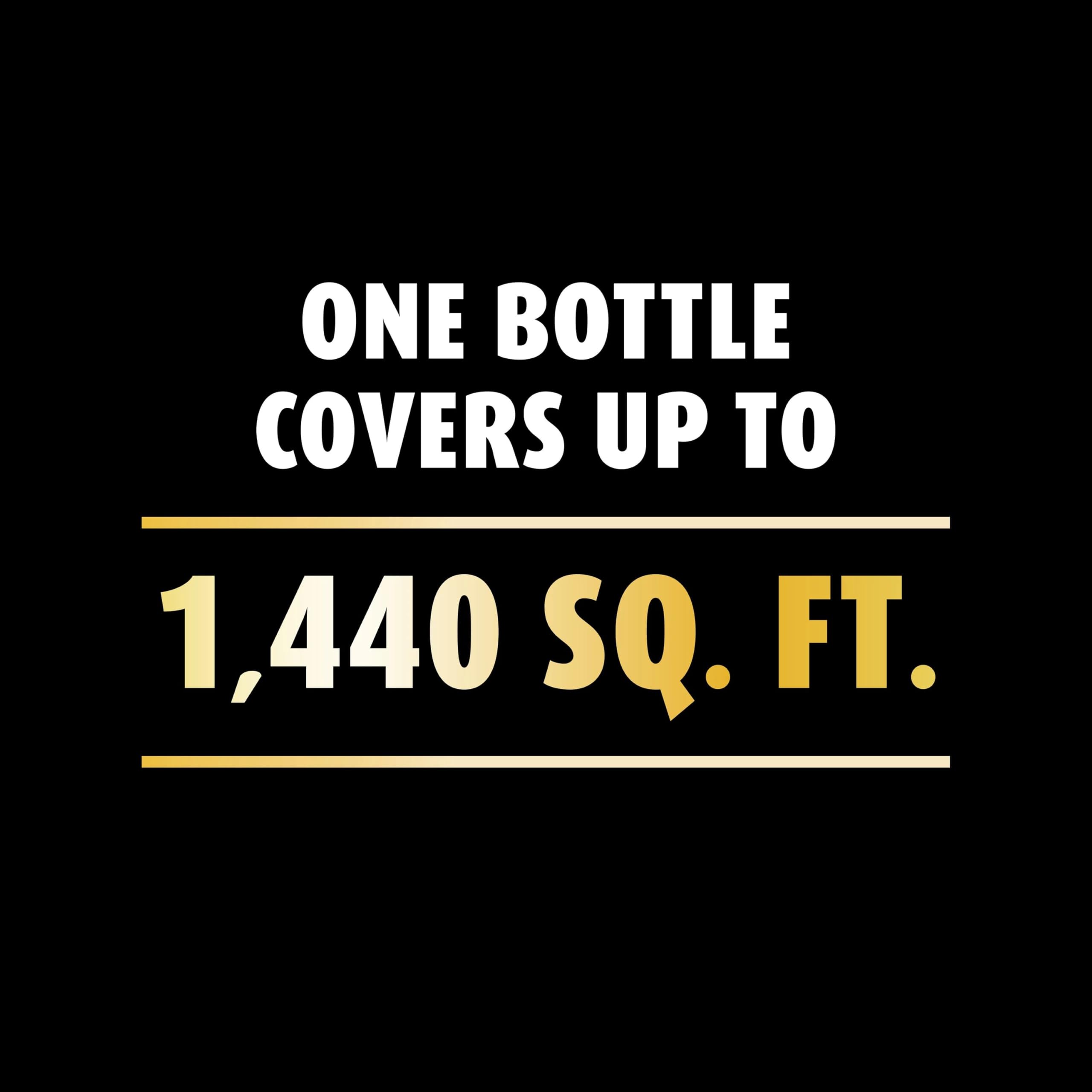 Ortho mano aplicando granulos en patio, uso fácil y localizado