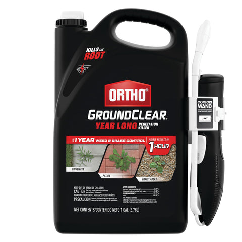 Ortho envase frontal 1 galón que muestra control rápido de maleza