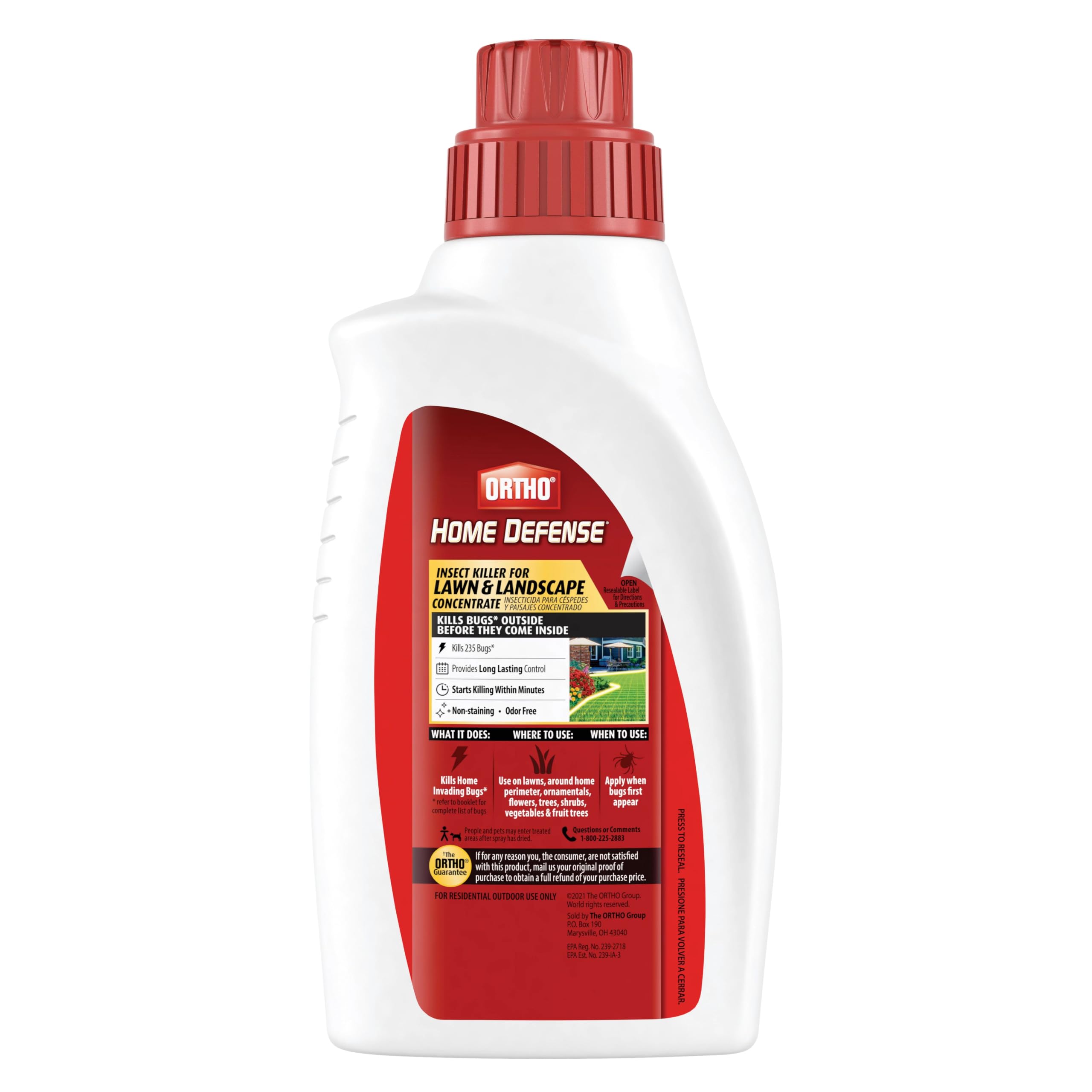 Ortho uso con Dial N' Spray facilitando aplicación precisa y sin desperdicio