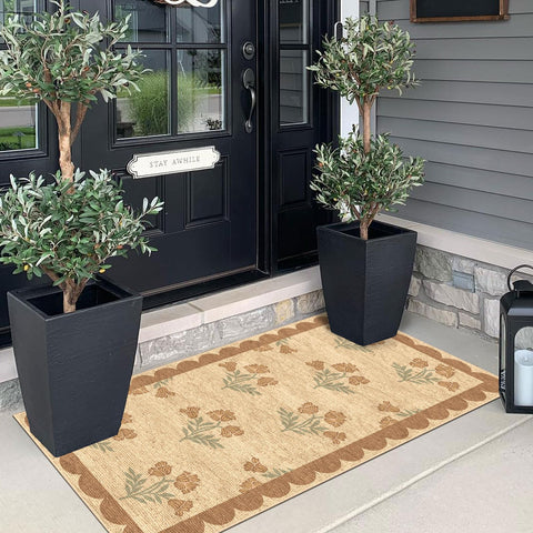 Othilic borde scallop decorativo que aporta estética cottage