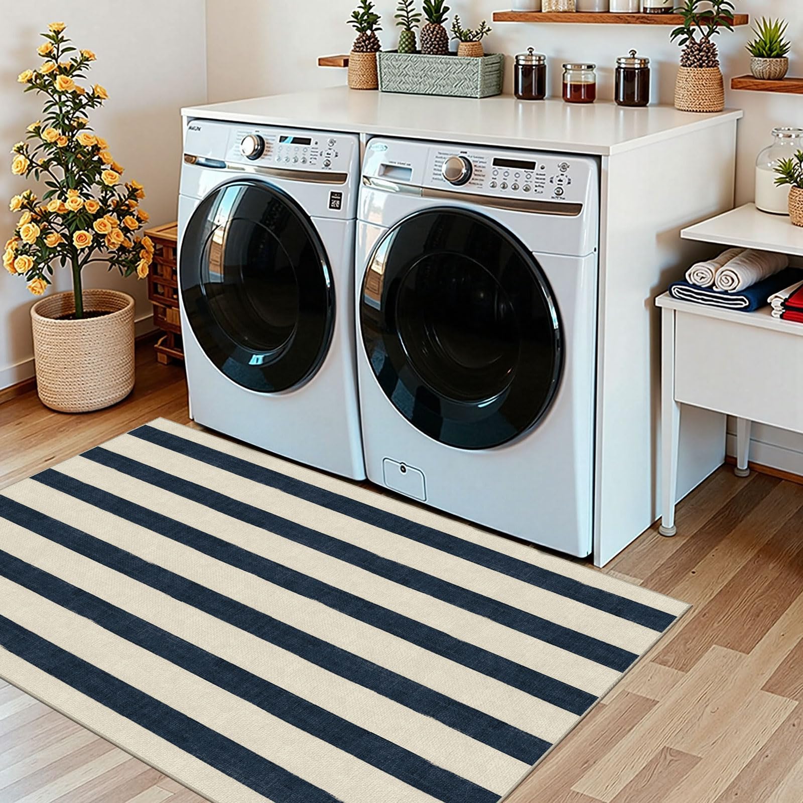 Othilic alfombra plegada en empaque, instrucciones para eliminar pliegues