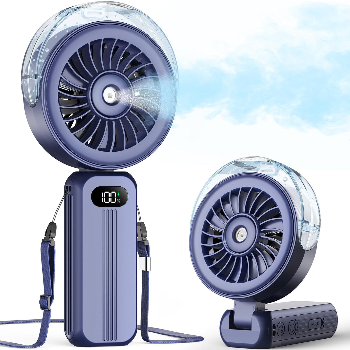 Otlonpe vista frontal del ventilador mostrando diseño compacto y control