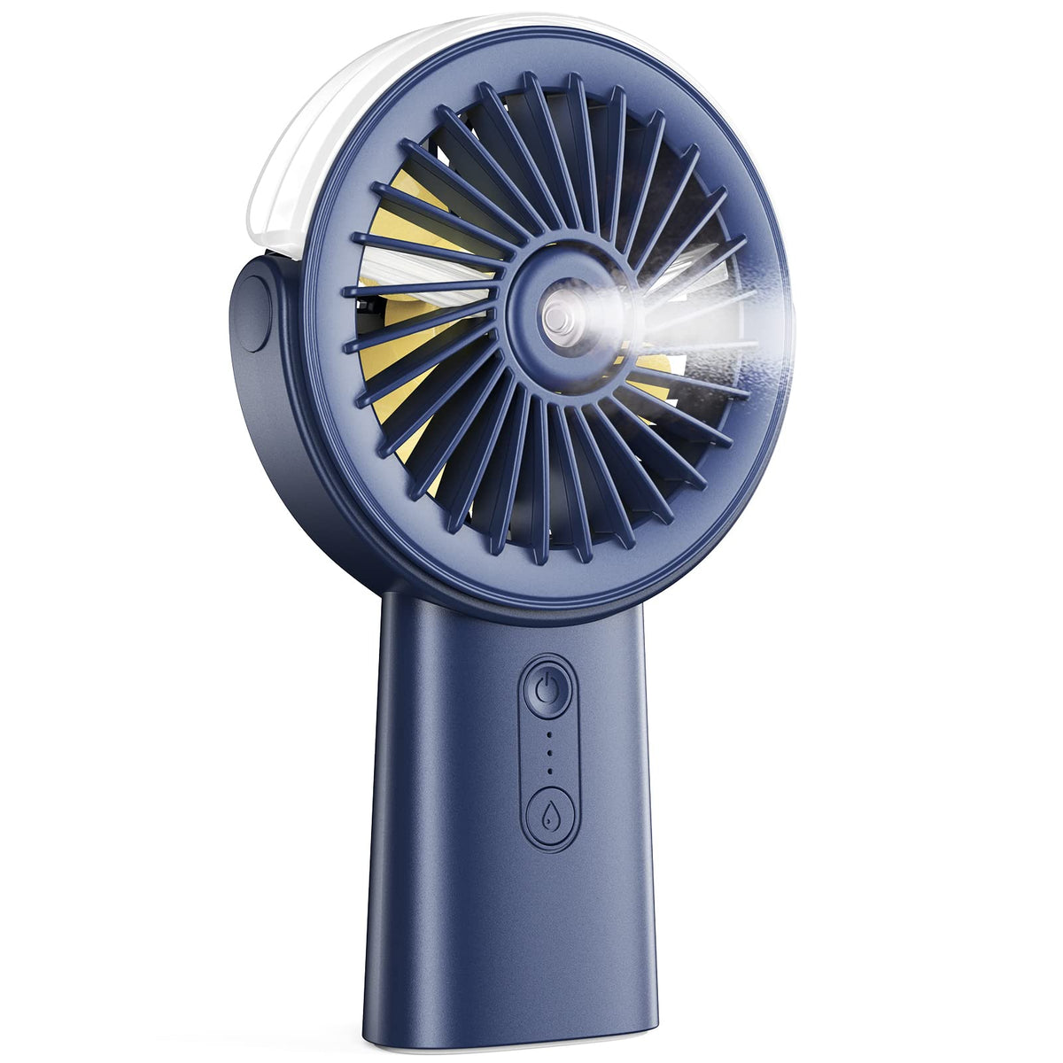 Otlonpe vista frontal del ventilador mostrando diseño portátil y práctico