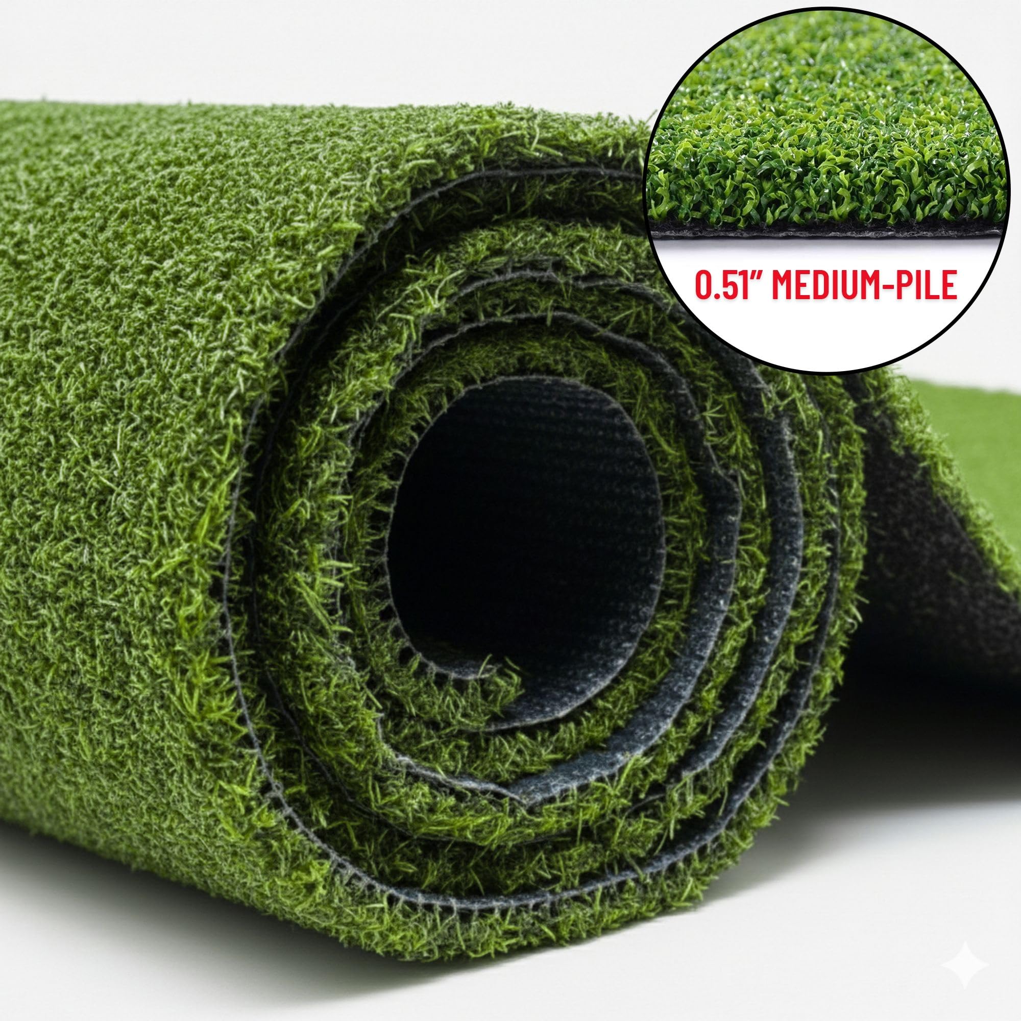 Ottomanson detalle de fibras 0,51 pulgada con aspecto natural y resistencia