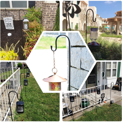 Ottsuls escenario de boda exterior con ganchos decorativos duraderos
