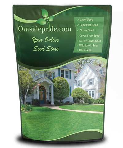 Outsidepride empaque frontal 5 lb mostrando cubierta y marca, ideal para sembrar
